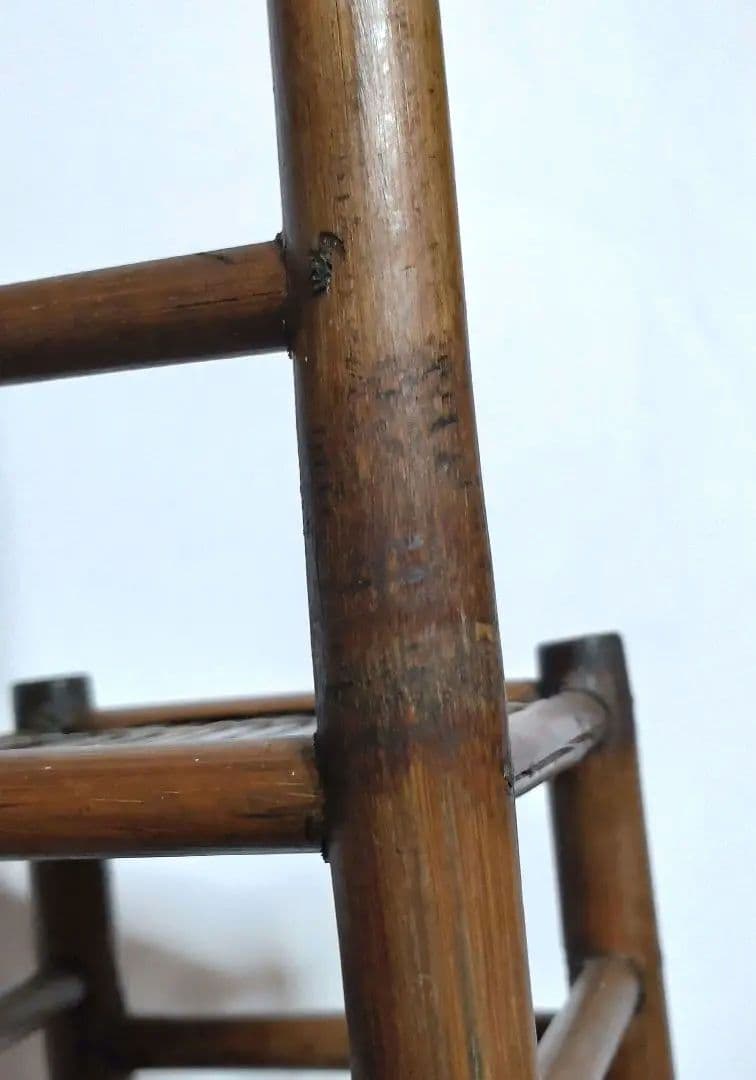 竹細工 椅子 イス 小物置き 花台 チェア レトロ アンティーク ビンテージ