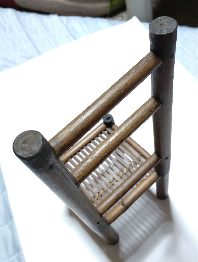 竹細工 椅子 イス 小物置き 花台 チェア レトロ アンティーク ビンテージ