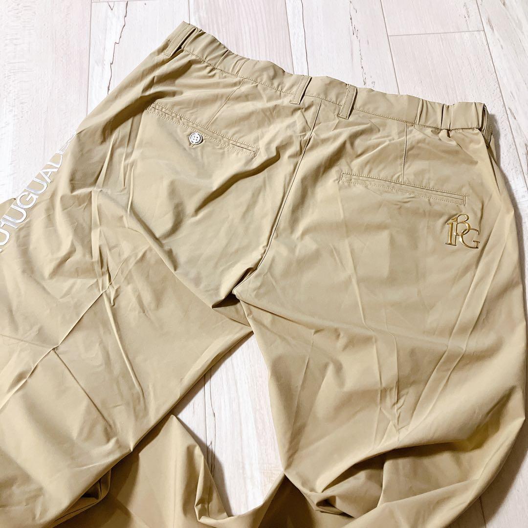 美品　1PIU1UGUALE3 GOLF タックパンツXL ベージュ