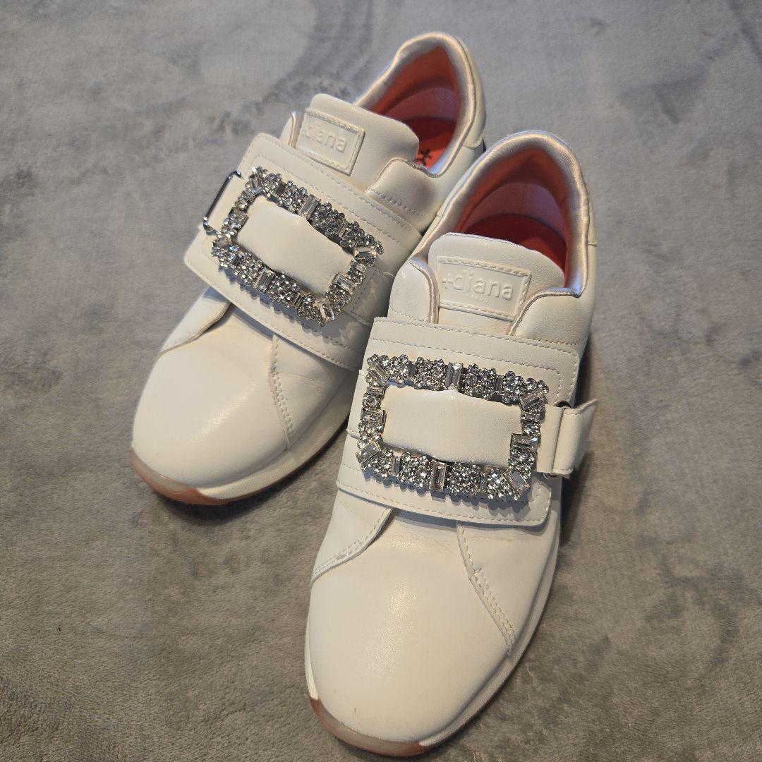 dianaGOLF ゴルフシューズ レディース ホワイト　24cm