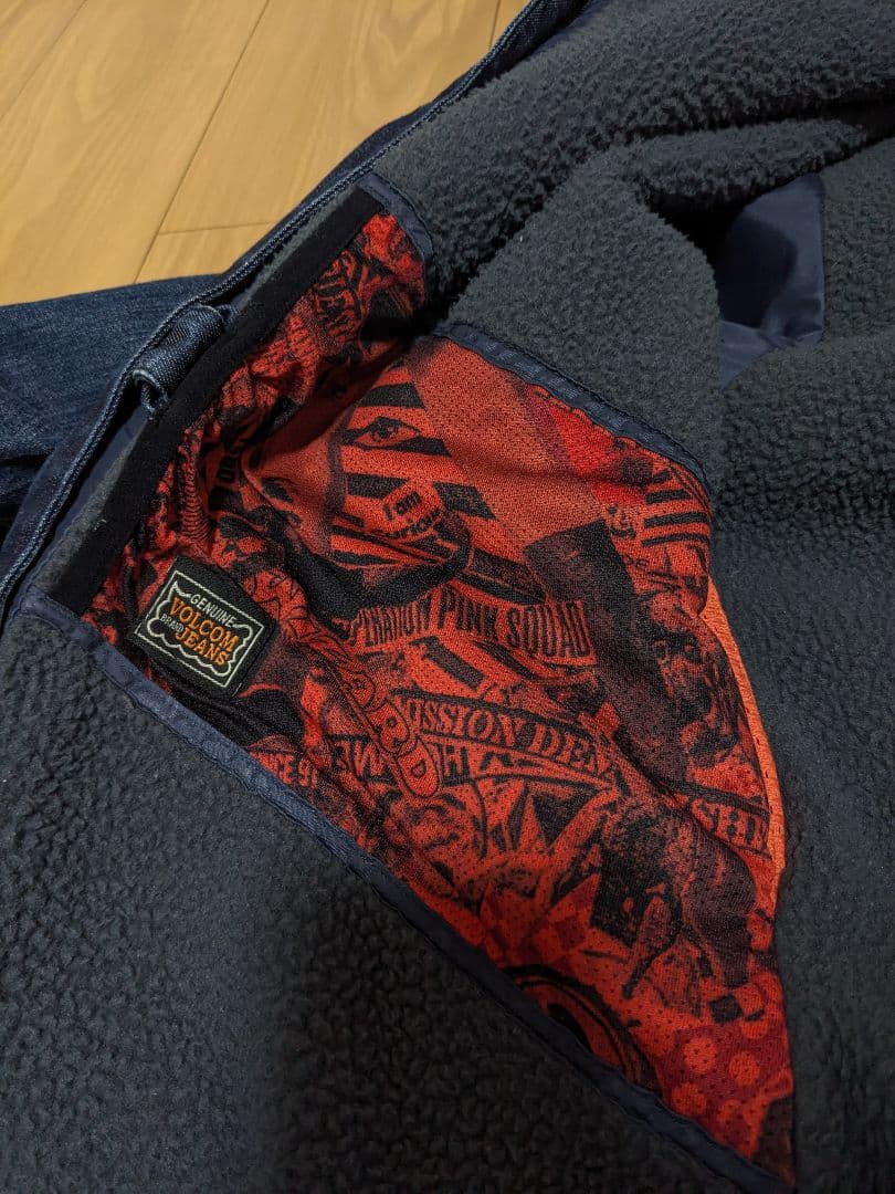 美品　ボルコム　スノーウェア　デニム地