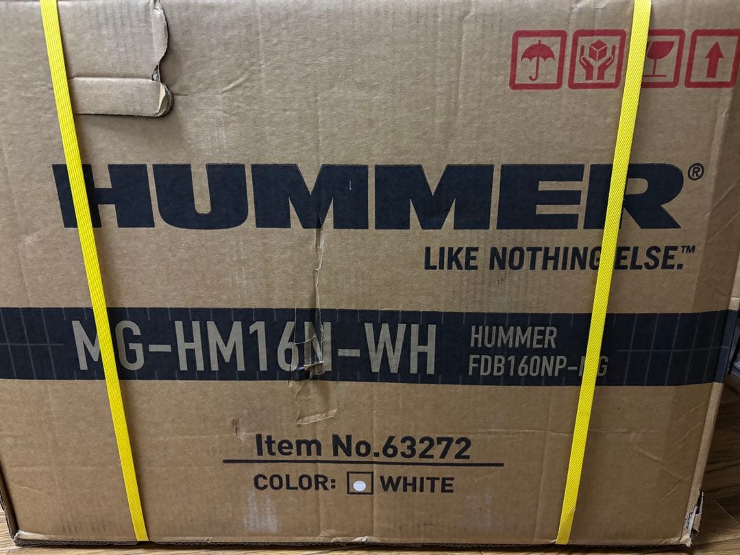 【新品未使用】HUMMER ハマー MG-HM16N-WH 折り畳み自転車 白