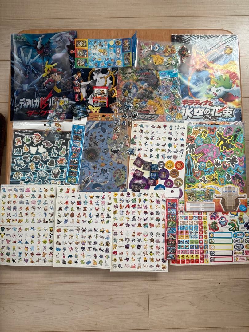 新品 中古 ポケモン シール ステッカー クリアファイル セット