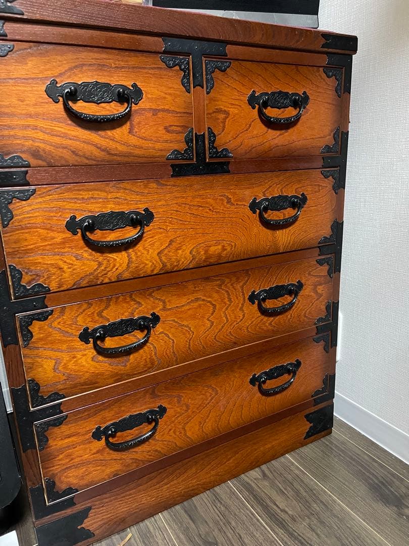 民芸箪笥　和風チェスト　葵民芸