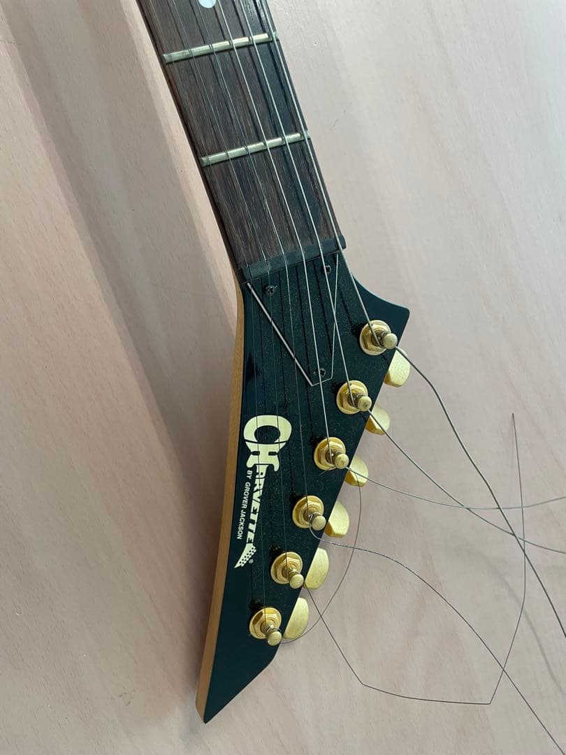 シャーベル エレキギター ブラック ギターケース付き