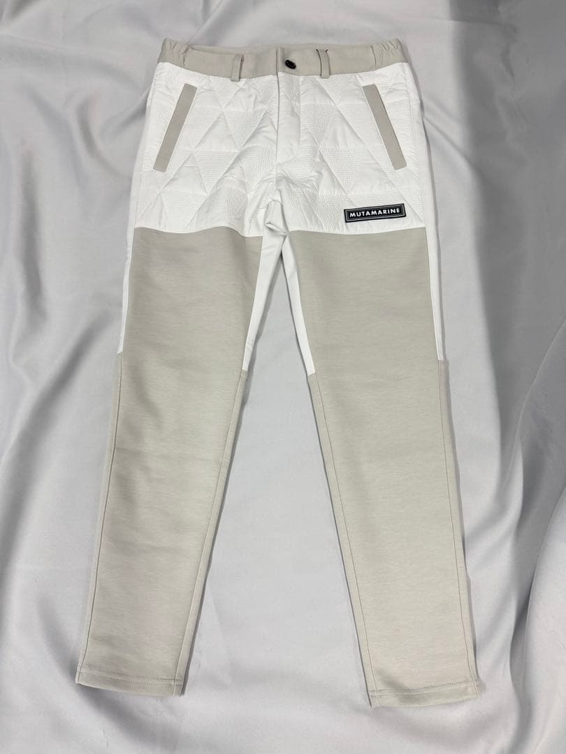 ムータ　ジオメトリック キルティングパンツ　ホワイト　サイズ4