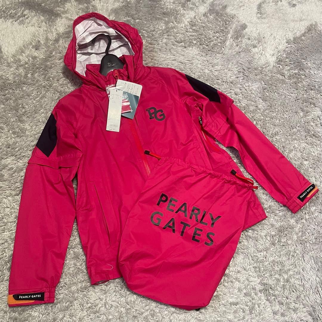 新品タグ付　パーリーゲイツ 4way レインジャケット AQUAX 撥水防水透湿