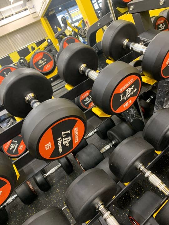 ラバーダンベル　17.5kg  2２.5kg 各2個