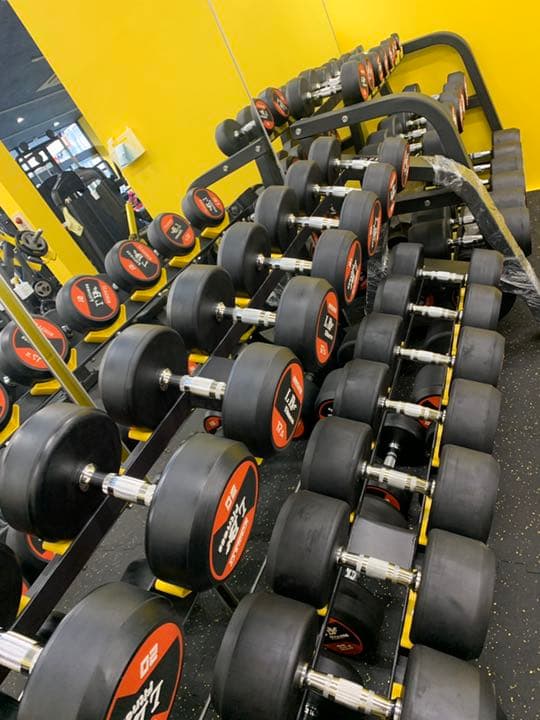 ラバーダンベル　17.5kg  2２.5kg 各2個