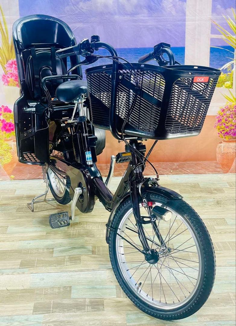 パナソニックギュット⭐️12AH！子供乗せ電動アシスト自転車Y3016