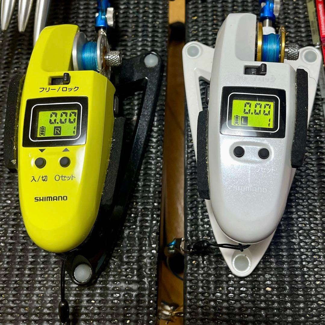シマノDDM ワカサギ電動リール２セット アルミスプール付き