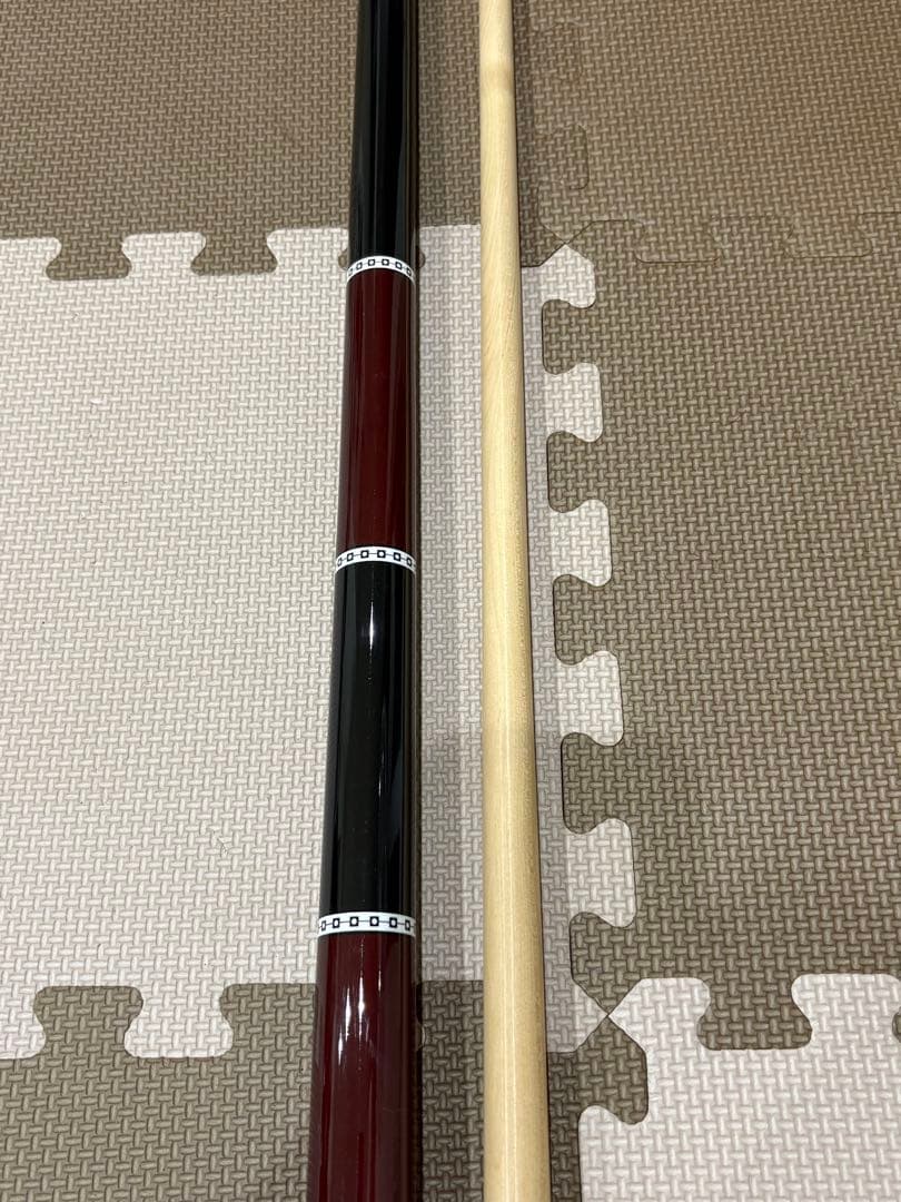 CUE ADAM ビリヤードキュー 黒・赤「日本のアダムではない」