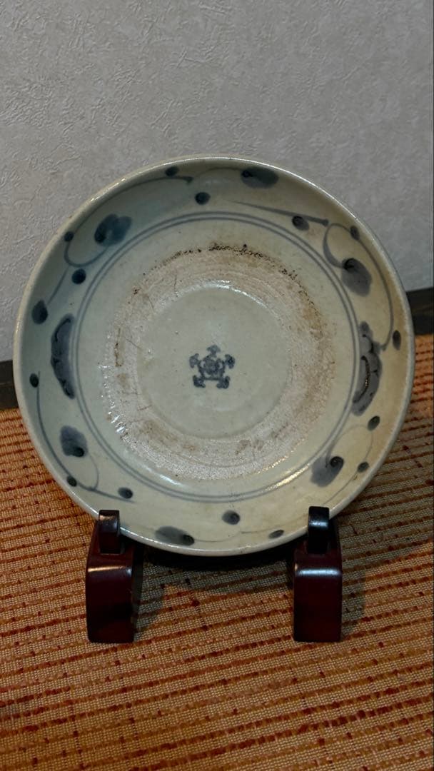 骨董品　波佐見焼　くらわんか皿　唐草文 古伊万里　古美術