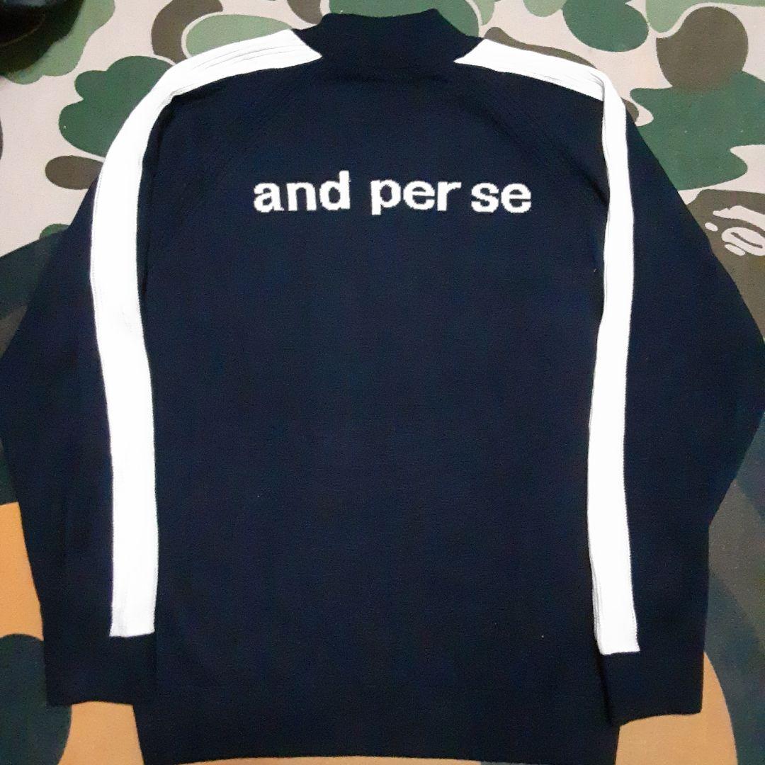 Megu様　and per se アンパスィ　モックネックセーター　ビッグサイズ