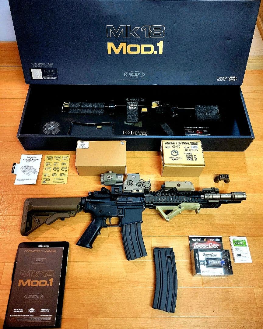 【サマコバ換装】東京マルイ 次世代電動ガン MK18 MOD.1 光学機器セット