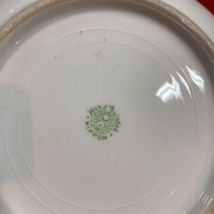 オールドノリタケ 手付きボウル　花柄　金彩　R0028て