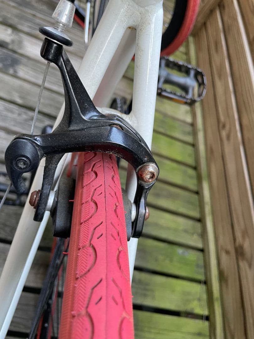 GRAPHIS ロードバイク ホワイト/レッド