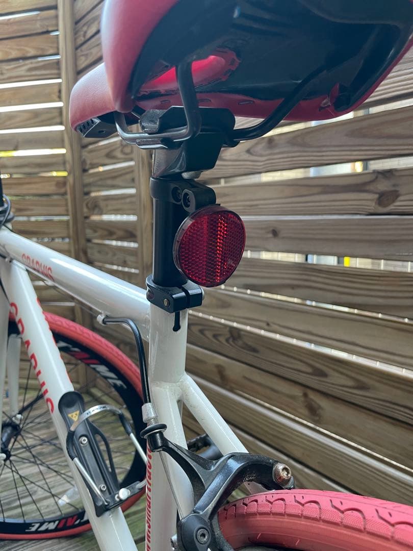 GRAPHIS ロードバイク ホワイト/レッド