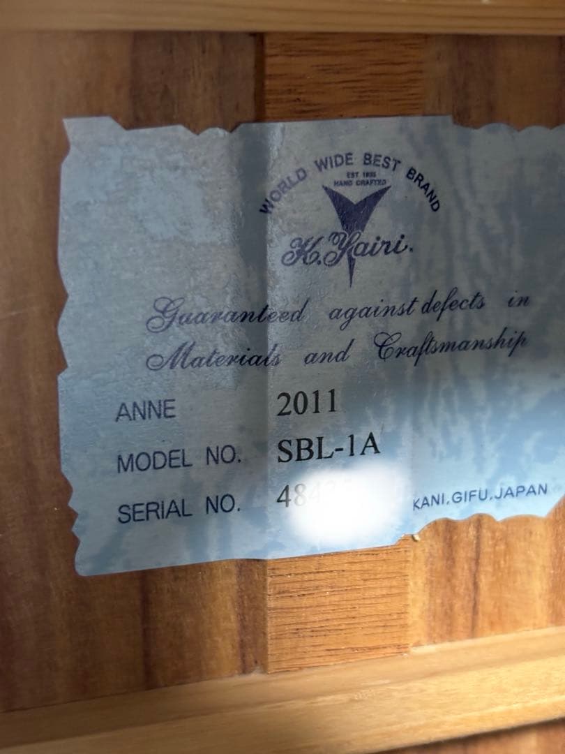 程度上々❗️K.Yairi kヤイリSBL-1A アコギ 調整済‼️