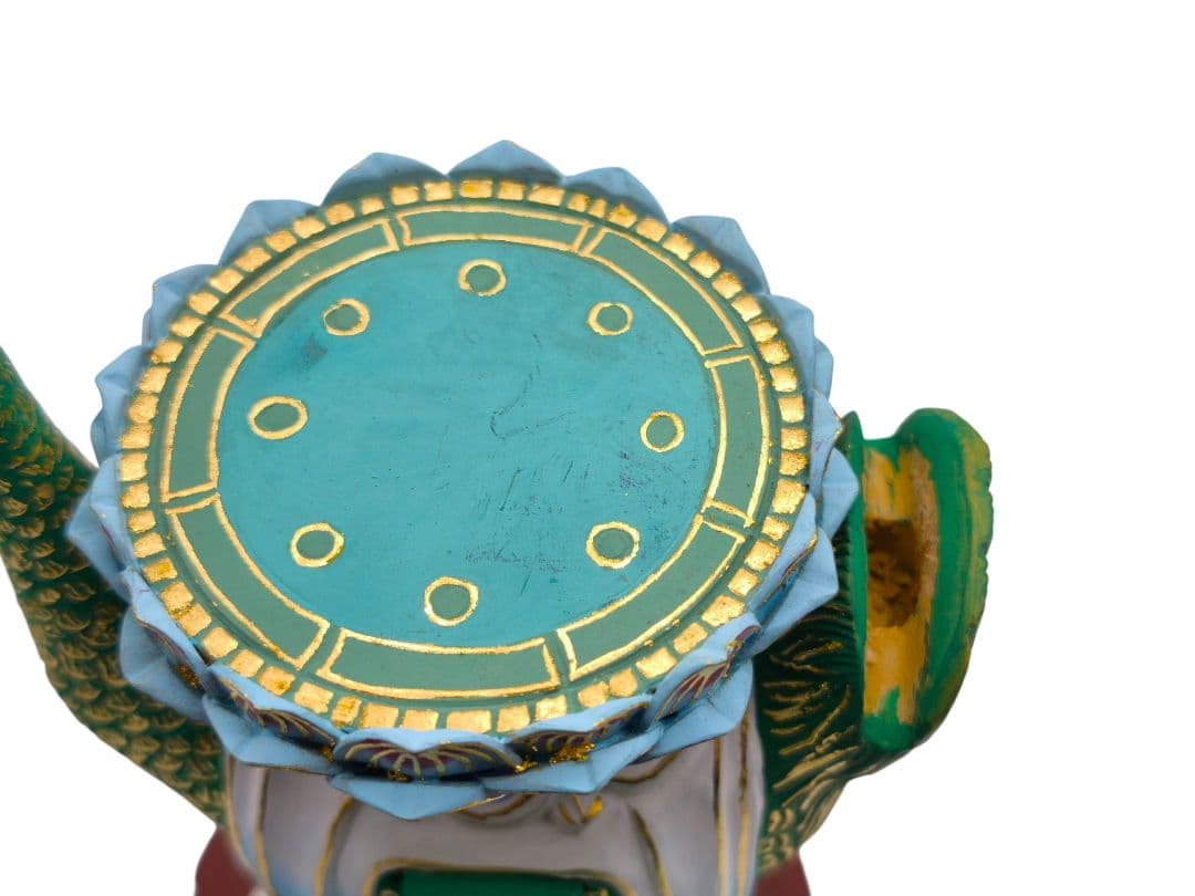 孔雀明王 極彩色 彩色仏像 2.0サイズ 約23.5cm