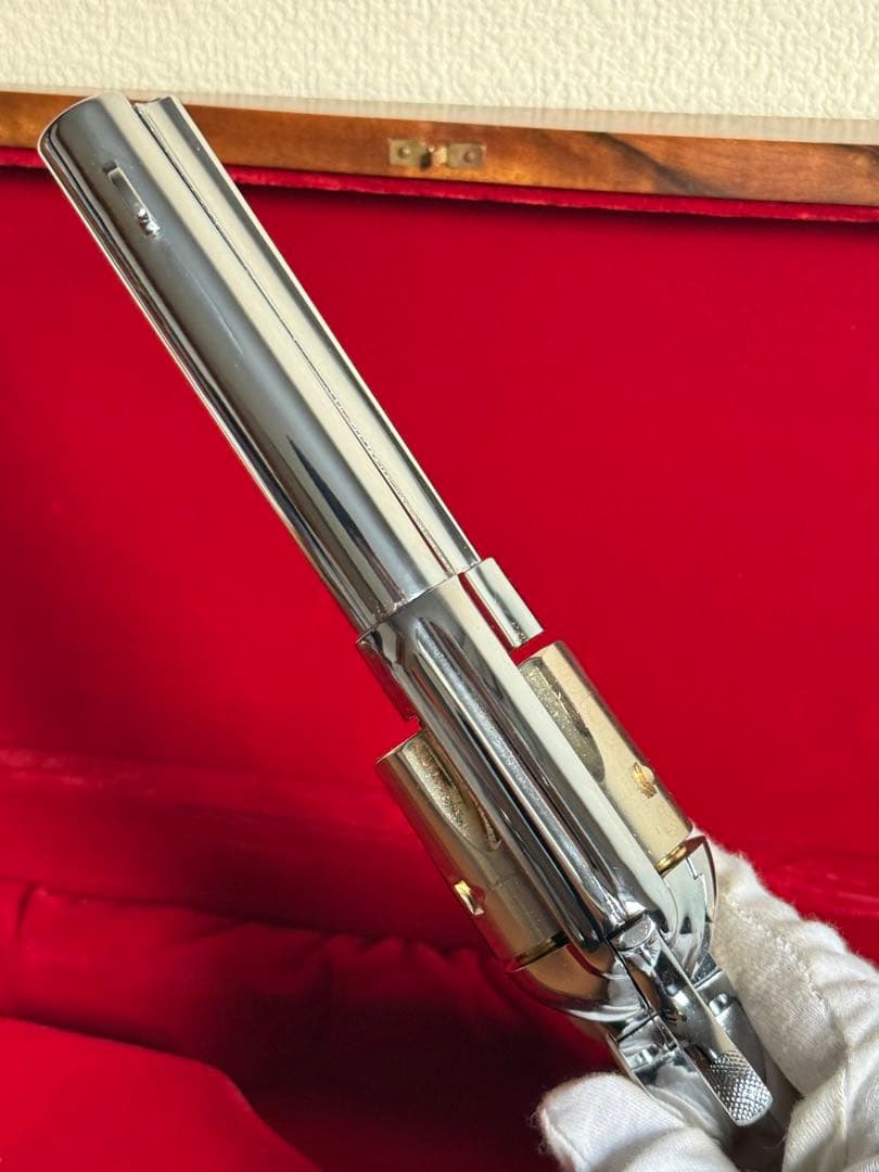 木製化粧箱付 HWS ハートフォード コルト SAA オールシルバー モデルガン