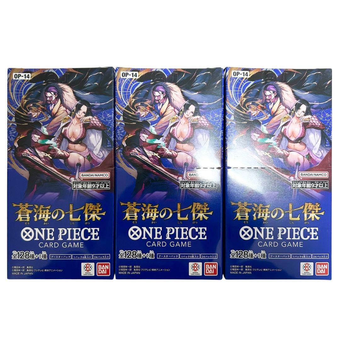 ワンピースカード　蒼海の七傑　3BOX　テープ付き