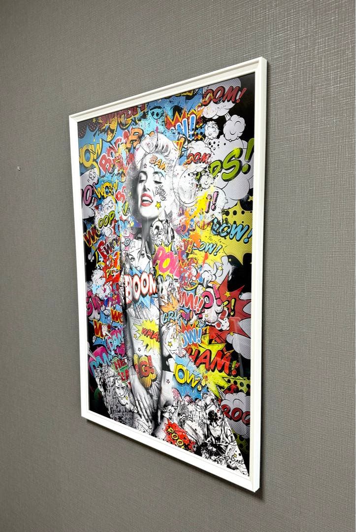 No.200フレーム付きキャンバスアート　マリリンモンロー　ウォーホル