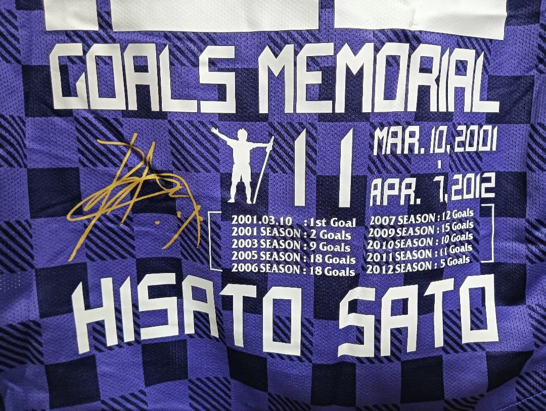 サンフレッチェ広島 佐藤寿人 2012 100ゴール記念ユニフォーム 紙タグ付き