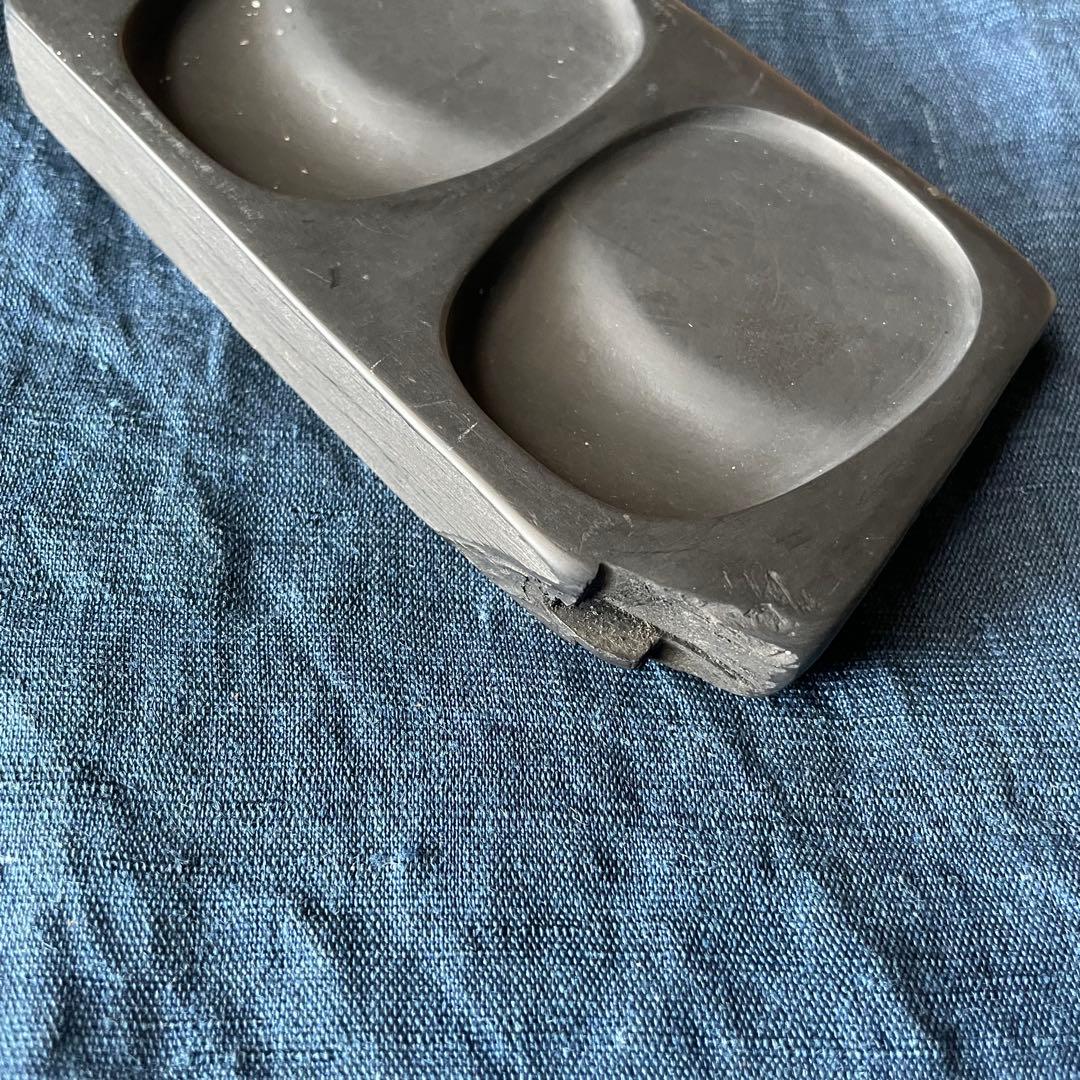 お値下げ★硯② 雨畑硯 二面硯 双面硯 書道具 すずり 文房具 書道 文房四宝