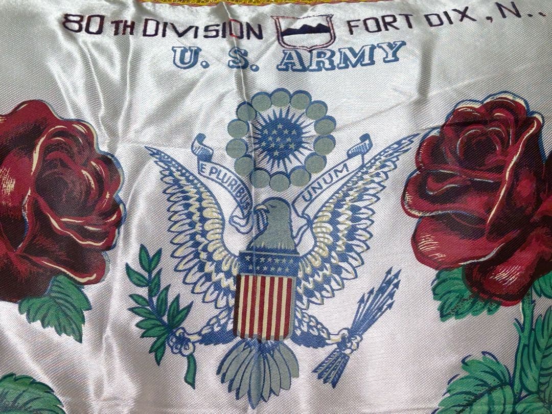 40s ビンテージ スーベニア クッション アンティーク雑貨 USARMY
