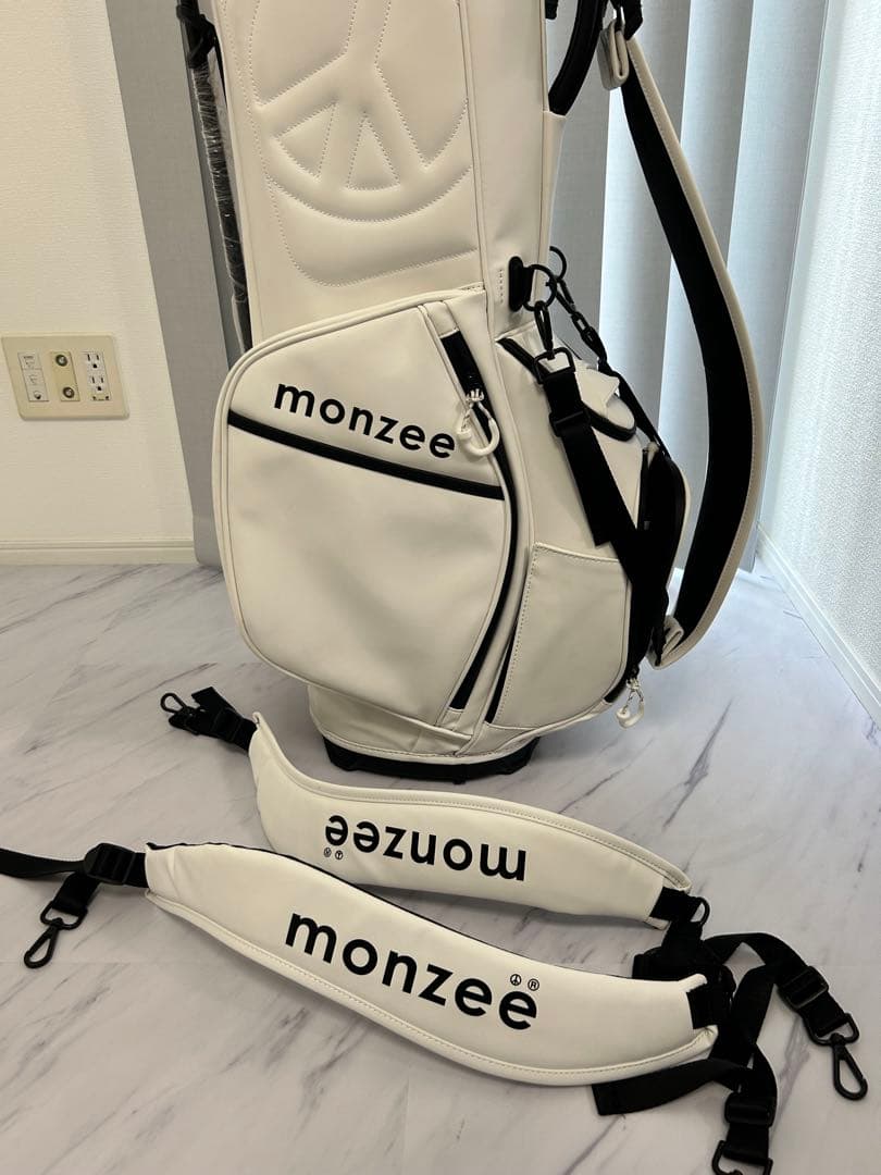 monzeeキャディバック　ホワイト　【美品⭐︎】