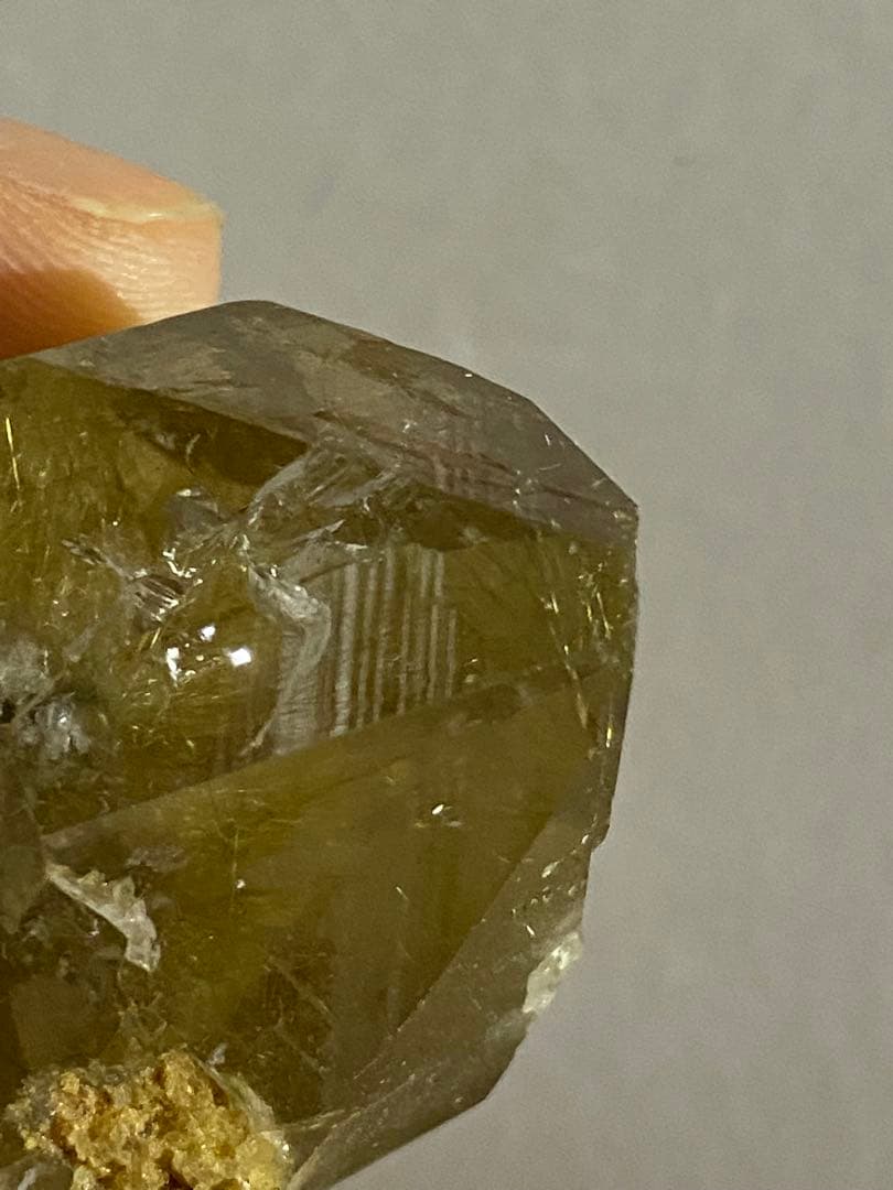 天然石　ヒマラヤ　マニハール　水晶　ルチルクォーツ　原石　レコードキーパー