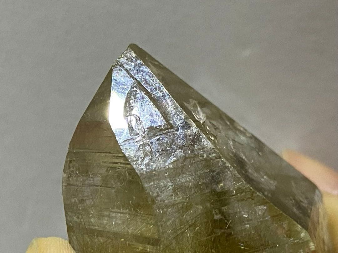 天然石　ヒマラヤ　マニハール　水晶　ルチルクォーツ　原石　レコードキーパー