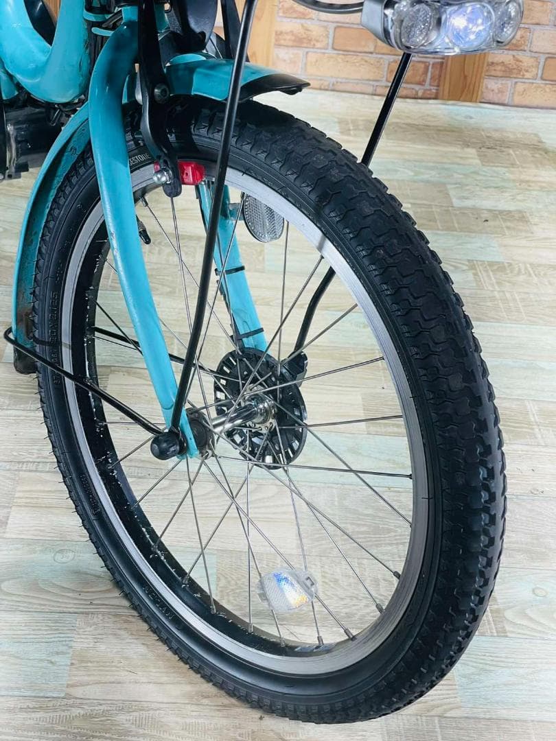 激レアブルー系 ヤマハ バビー 子供乗せ電動アシスト自転車 H1696