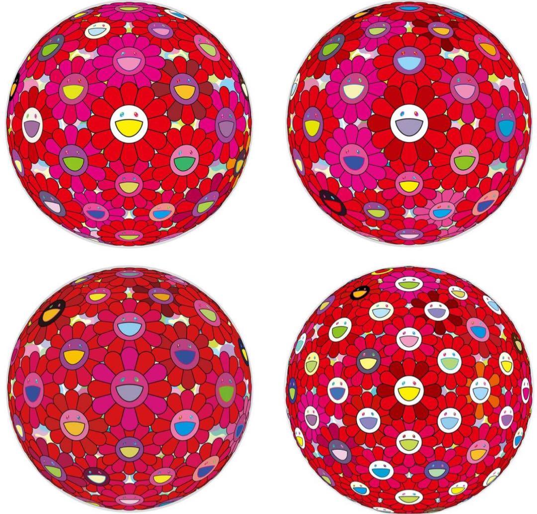 4種 村上隆 ①感謝の花 ②魂の中身 ③心をささげましょう ④ファイアーボール