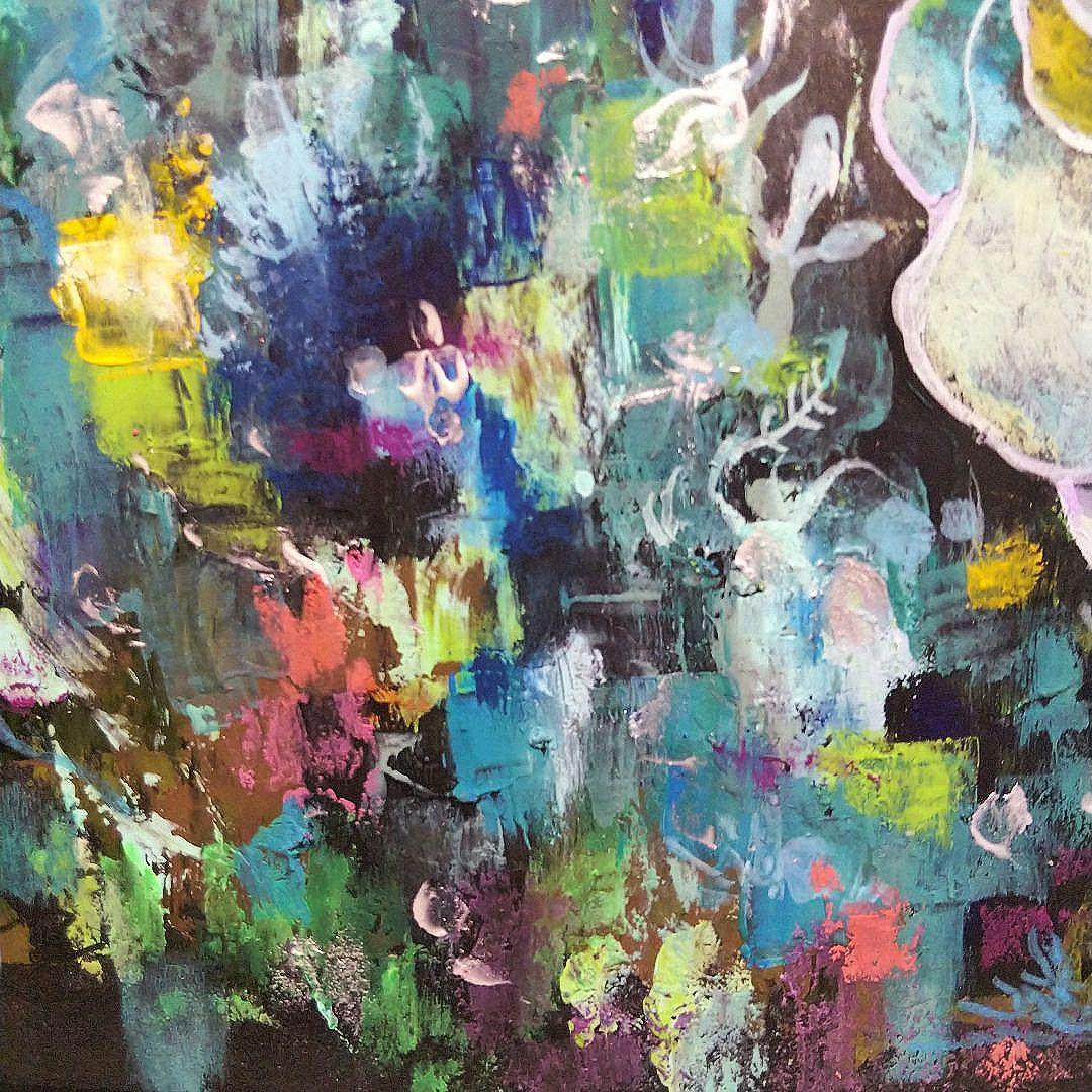 ウミウシ ホヤ 珊瑚 海 風景 原画 アート 絵画 画家 ハンドメイド