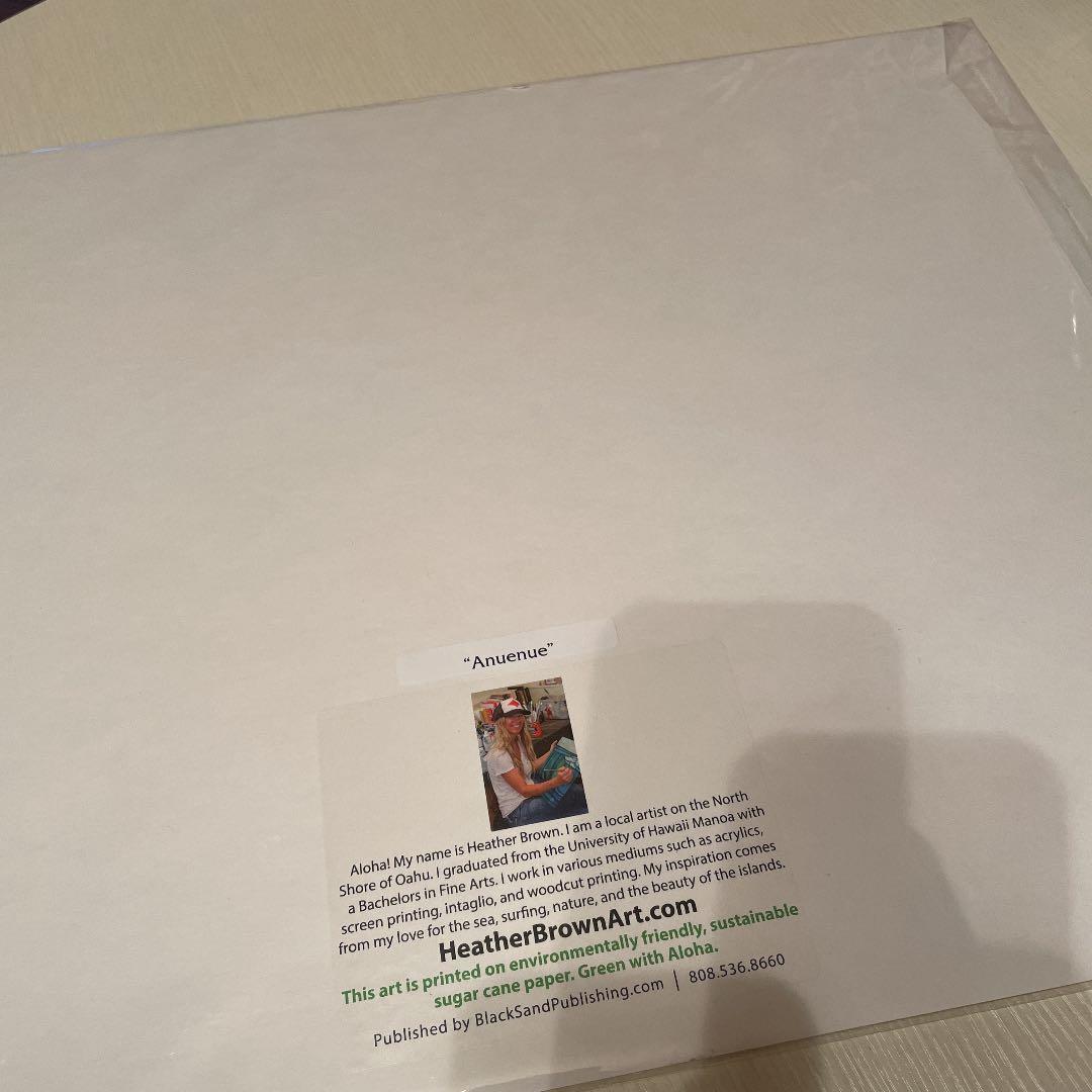 (最終値段)ヘザーブラウン　アート　絵　anuenue ハワイアン