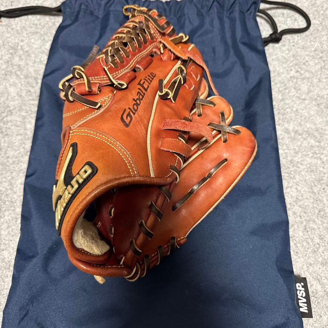 ミズノ グローバルエリート 人気ローズブラウン Mizuno 内野 軟式グローブ
