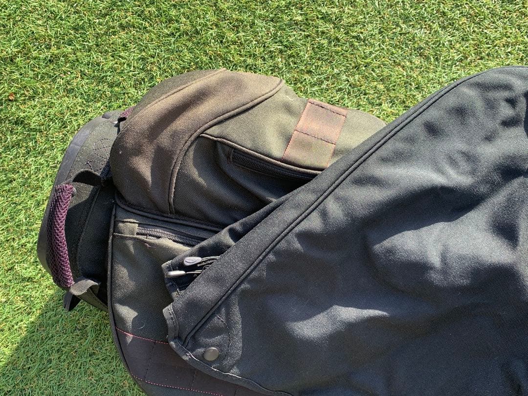 BRIEFING キャディバッグ 黒 カバー付きCR-2 ゴルフ