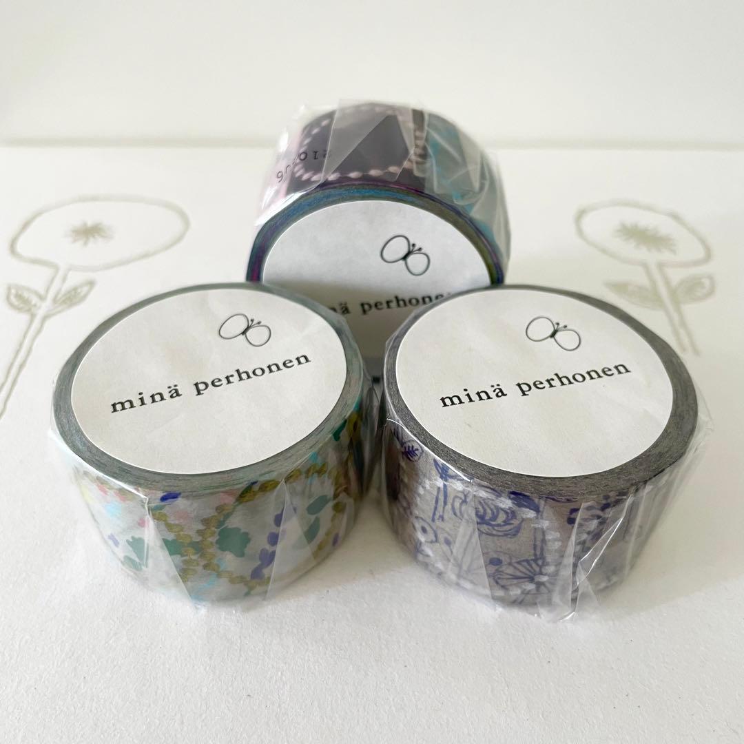 mt × mina perhonen マスキングテープ タンバリン 3本セット