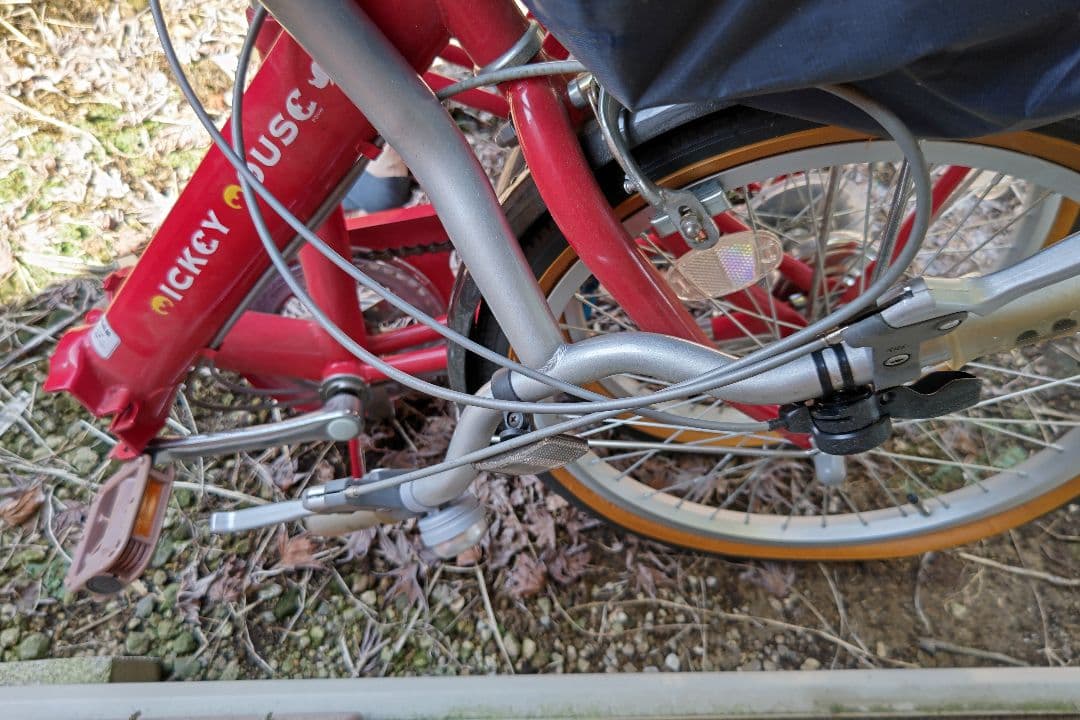 ミッキーマウス折畳み自転車
