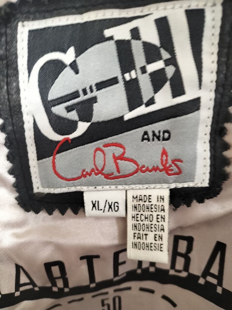 【超希少モデル】カールバンクス　レイダース刺繍　レザージャケットXL