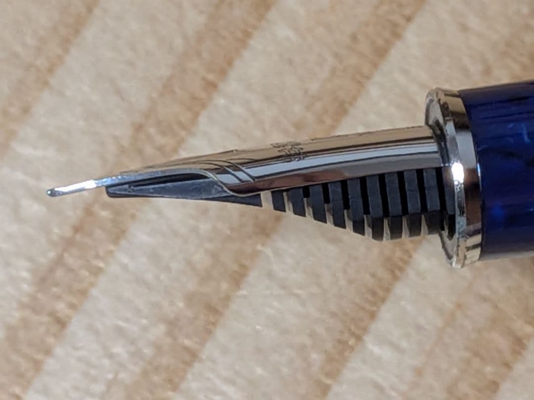 さ*れ様 プラチナ万年筆　＃3776 セルロイド　ミッドナイトオーシャン