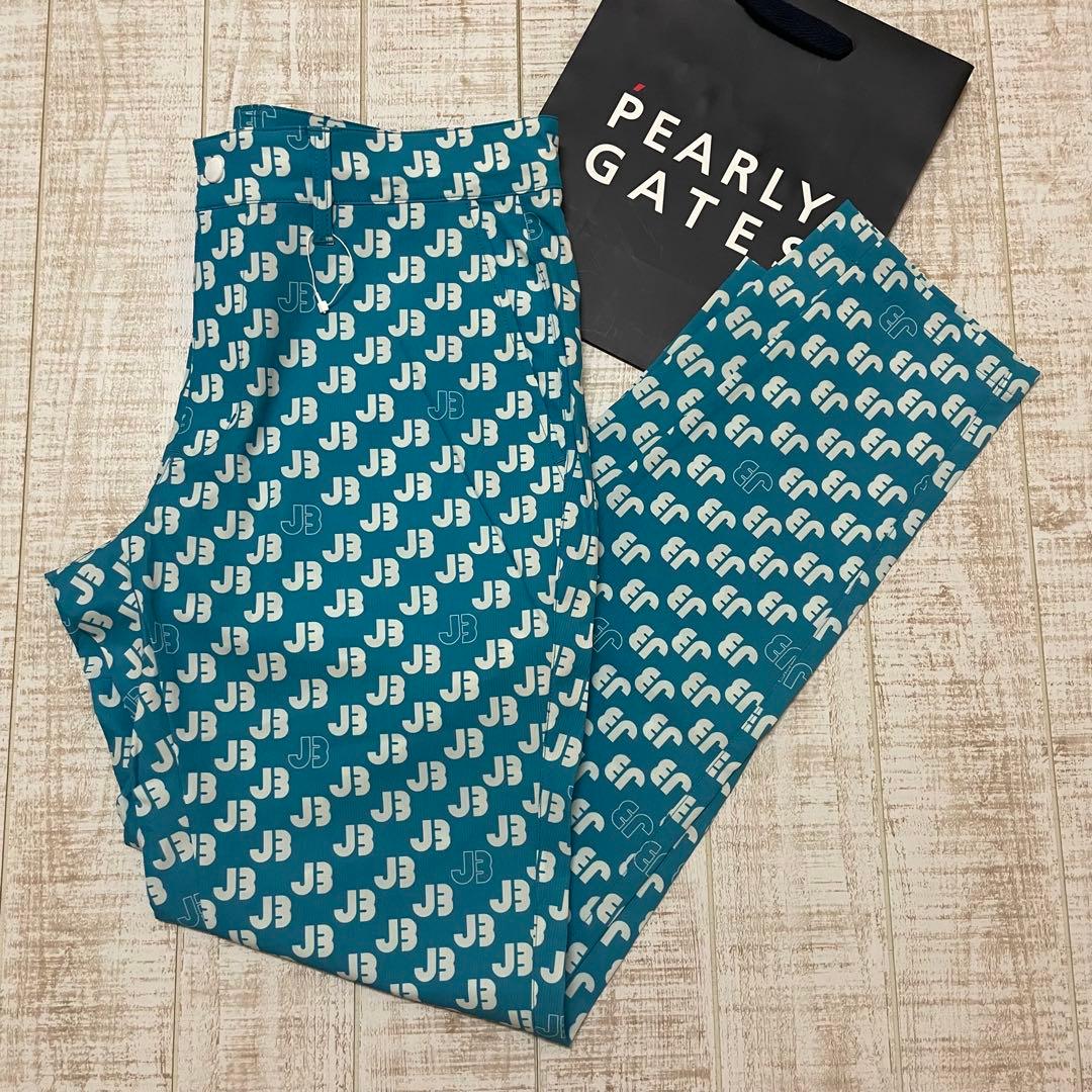 新品 ジャックバニー ロングパンツ JBロゴ ブルー Mサイズ （4）