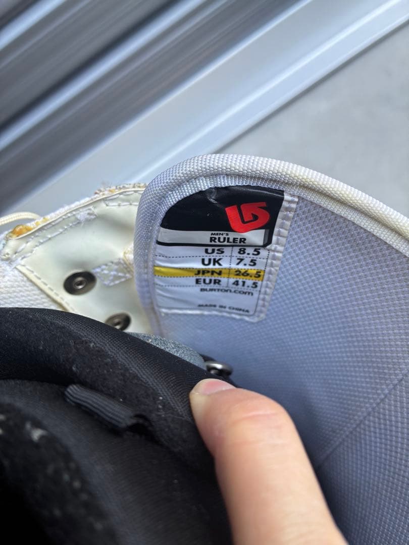 バッグ付き　バートン　スノーボードブーツ ホワイト BURTON