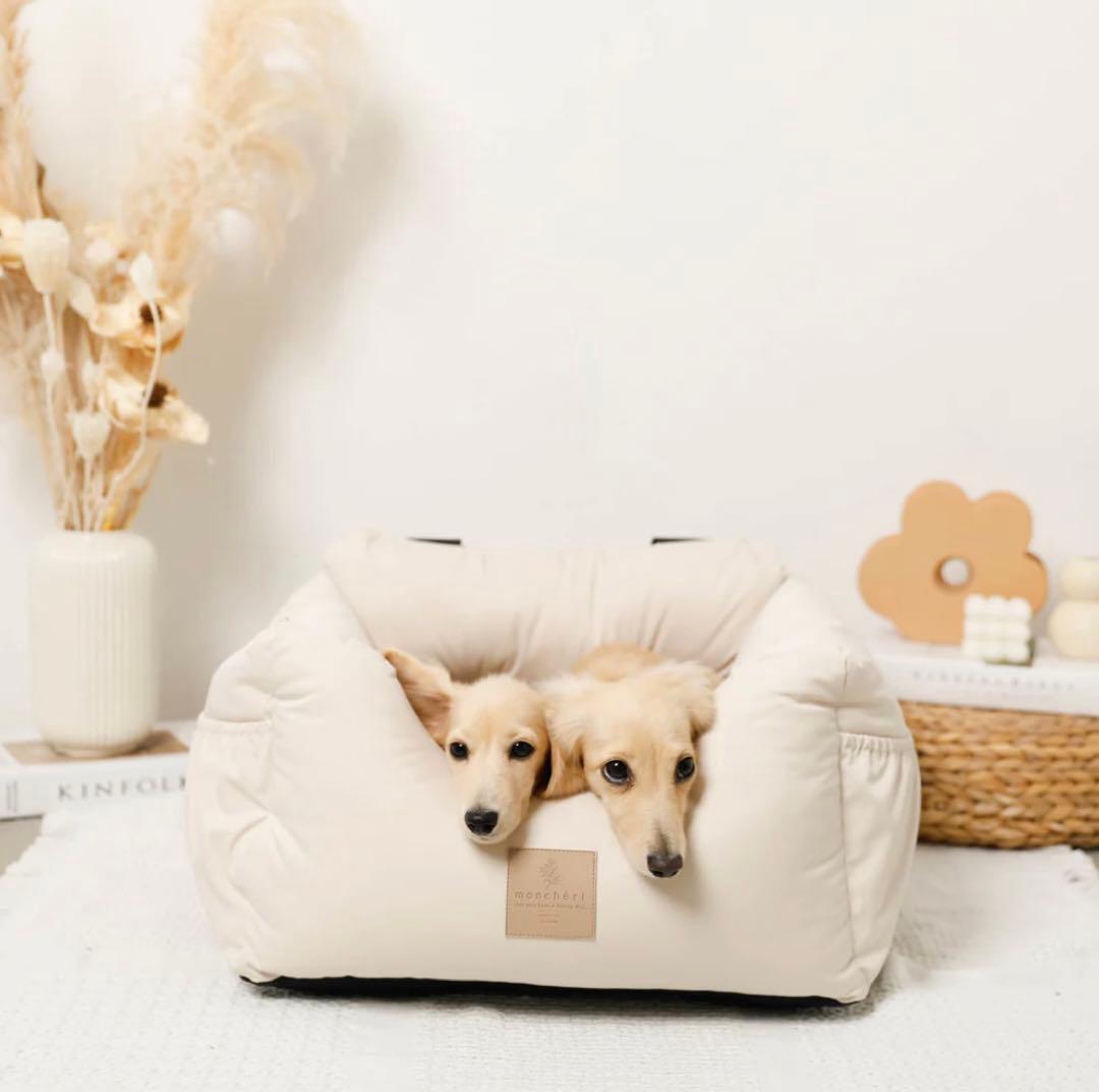 モンシェリ moncheri 撥水ふんわりドライブペットベッド！