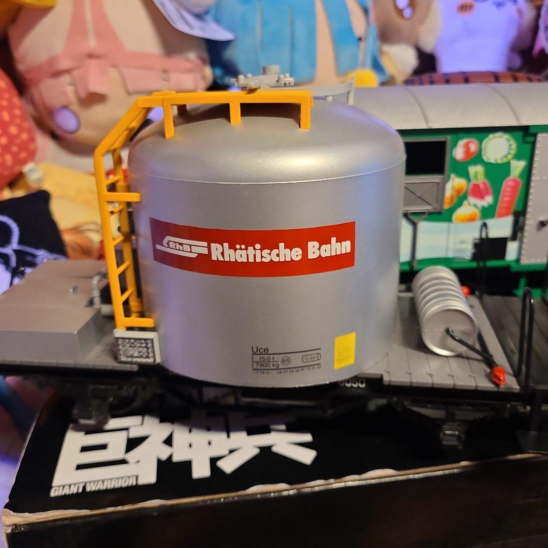 Gゲージレーティッシュ鉄道のセメントサイロ貨車ジャンク品