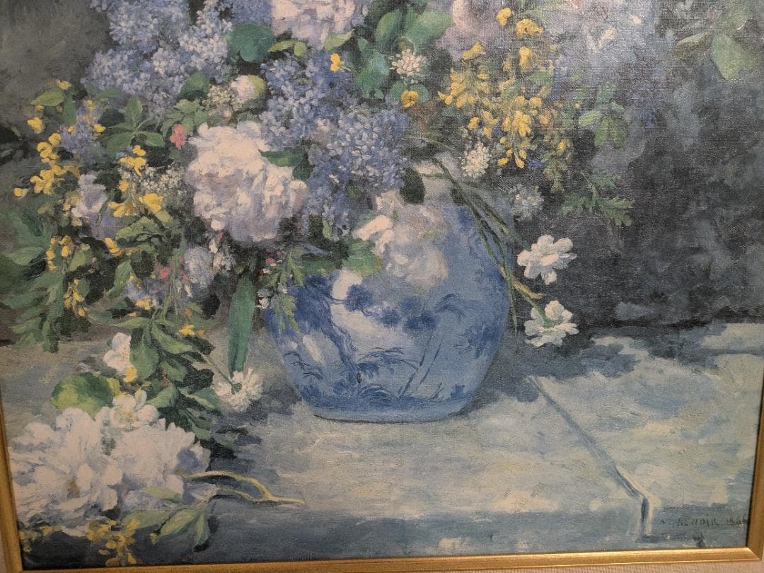 ピエール＝オーギュスト・ルノワール 春の花束 複製画 インテリア 水彩画