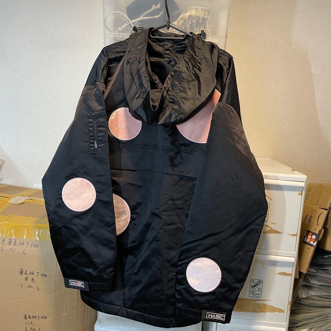 新品未使用 スノボウェア 上下セット M ブラック ドット柄 男女兼用