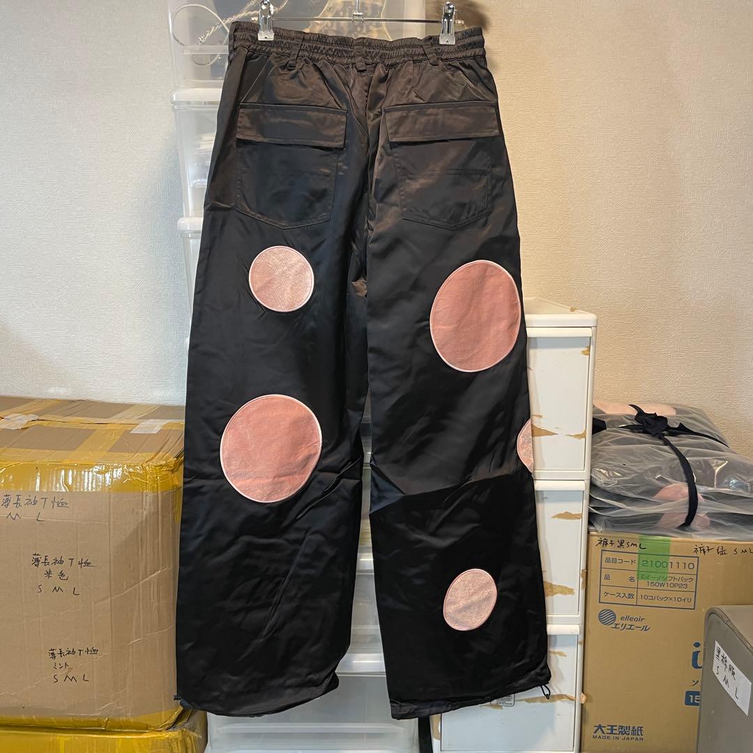 新品未使用 スノボウェア 上下セット M ブラック ドット柄 男女兼用